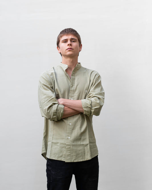 Camisa Mao Lime Lagoon